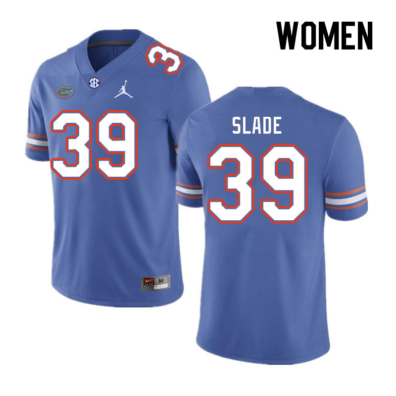 Women #39 Brayden Slade Florida Gators College Football Jerseys Stitched Sale-Royal